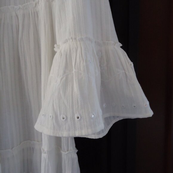 Shift Dress White Cotton 8 - Picture 5 of 10